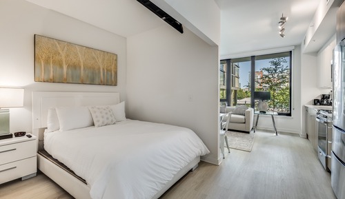 Apartamento de lujo, 1 habitación, balcón (Room décor/layout/colors vary by unit)
