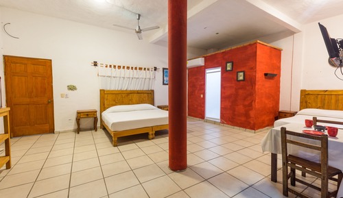 Habitación superior, 2 camas dobles, no fumadores, vistas al mar