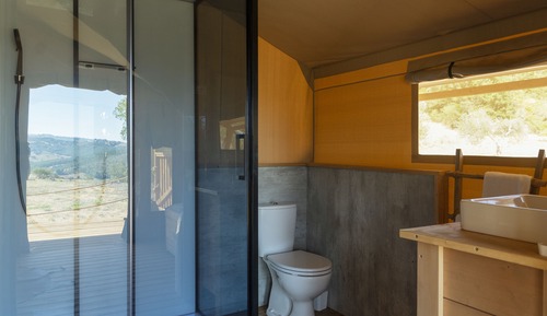 Habitación Deluxe, baño privado ( Tenda Lusso Bagno Comet)