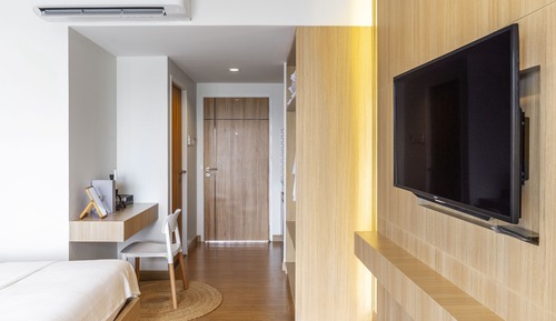 Habitación Deluxe, 1 cama de matrimonio grande, en una planta alta
