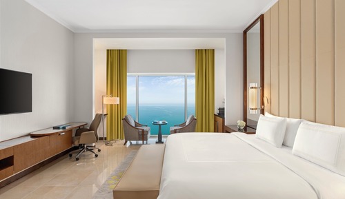 Habitación Deluxe, 1 cama de matrimonio grande, vistas al mar