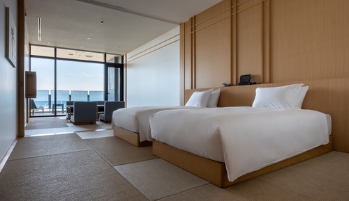 Habitación cuádruple Deluxe, 1 habitación, no fumadores, vistas al mar