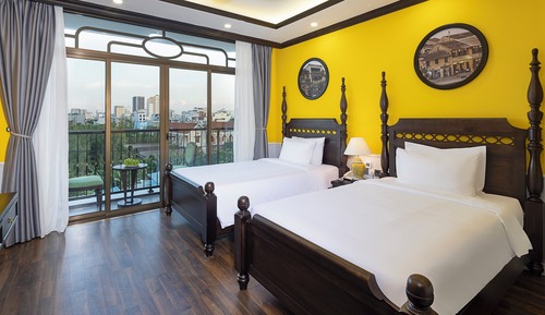 Habitación City con 2 camas individuales, vistas a la ciudad