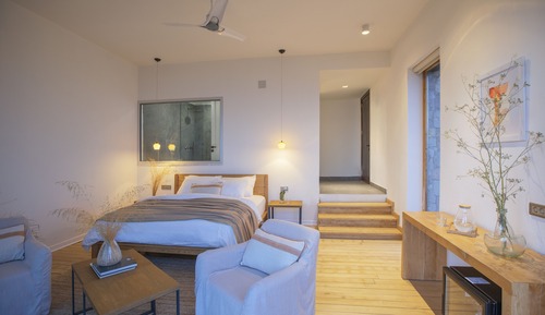 Habitación doble, bañera, vistas al mar