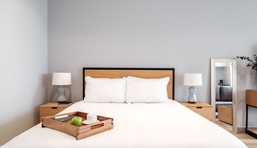 Estudio Deluxe, 1 cama de matrimonio, balcón, vistas a la ciudad