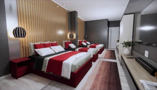 Habitación triple Deluxe, vistas a la ciudad