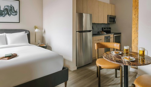 Estudio, 1 cama de matrimonio