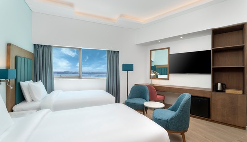Habitación estándar con 2 camas individuales, vistas a la ciudad
