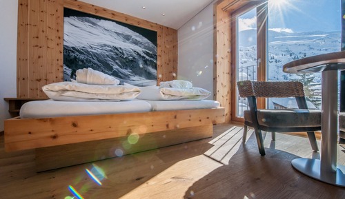Habitación panorámica, 1 cama doble, vistas a la montaña