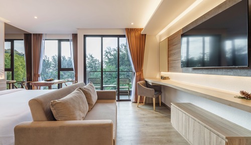 Habitación Deluxe con 1 cama doble o 2 individuales, bañera