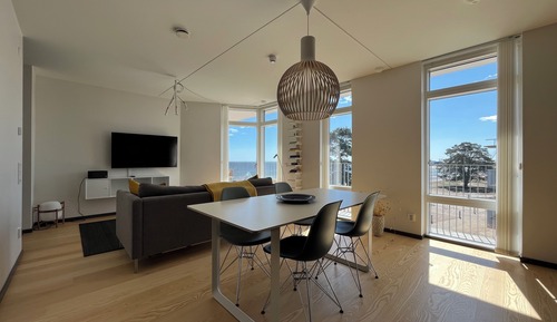 Apartamento exclusivo, 1 cama de matrimonio con sofá cama, vistas al mar