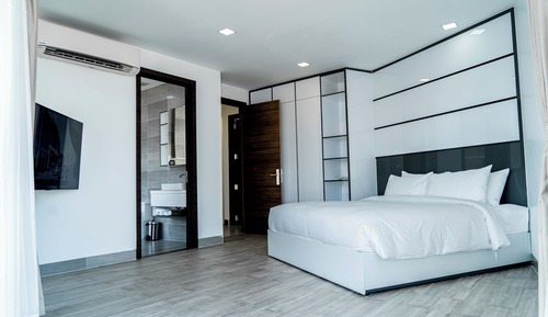 Dúplex estándar, 2 habitaciones, balcón, vistas al río