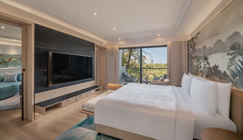 Suite de lujo, 1 cama de matrimonio grande, no fumadores, vistas al jardín