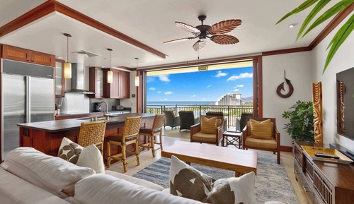 Apartamento, varias camas, balcón, vistas al mar (Hale Kai 2)