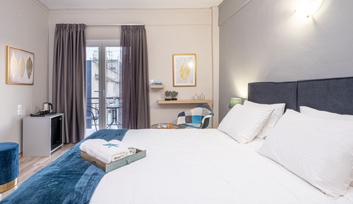 Habitación triple, vistas a la ciudad