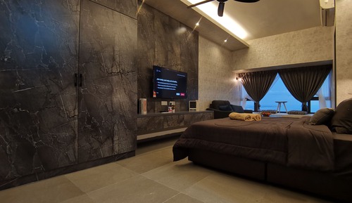 Estudio Premium, 1 cama de matrimonio grande, bañera, vistas al mar