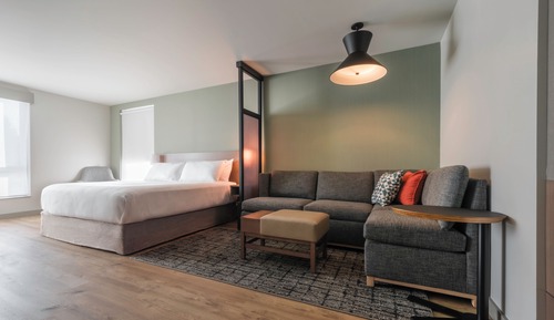 Habitación, 1 cama de matrimonio grande con sofá cama