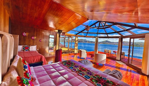 Habitación de lujo, 1 cama de matrimonio grande, vistas al lago