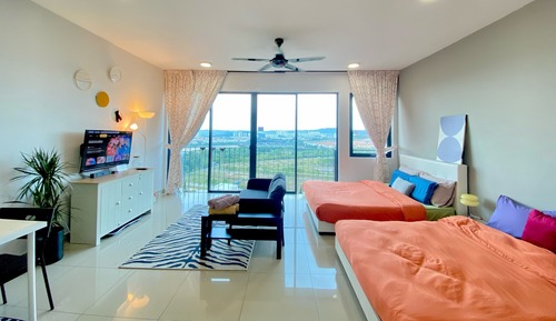 Habitación cuádruple, vistas a la montaña