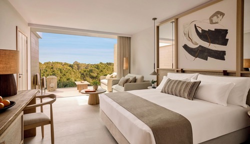 Habitación doble superior, vistas parciales al mar