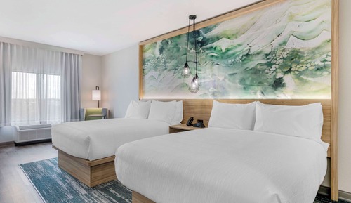 Habitación estándar, 2 camas de matrimonio, no fumadores, bañera