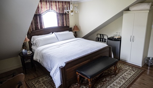 Habitación de lujo, 1 cama de matrimonio grande, bañera, vistas al jardín
