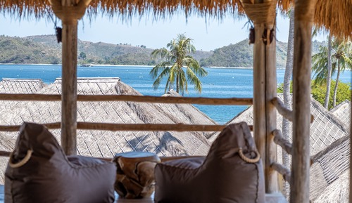 Habitación panorámica, 1 cama doble, vistas a la playa (Panoramic Plunge Villa)