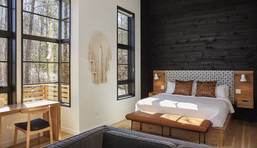 Habitación superior, 1 cama de matrimonio grande con sofá cama, balcón, vistas al río
