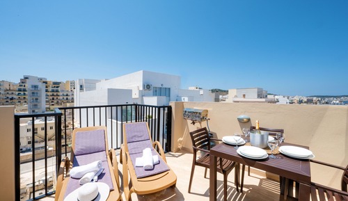 Apartamento estándar, 1 habitación, vistas parciales al mar