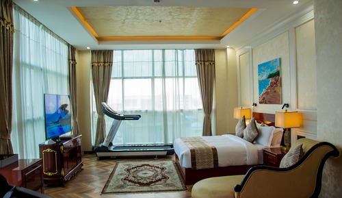 Suite presidencial, 2 habitaciones, habitaciones comunicadas, vistas a la ciudad