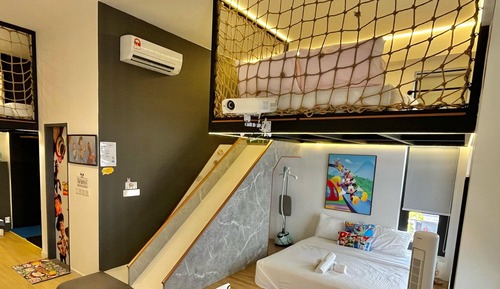 Cartoon Themed Loft Apartment