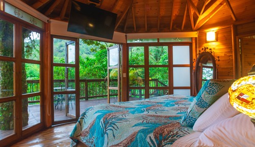 Suite estudio de lujo, 1 cama de matrimonio grande, bañera de hidromasaje, vistas al jardín