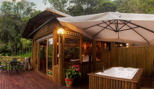 Suite estudio de lujo, 1 cama de matrimonio grande, bañera de hidromasaje, vistas al jardín
