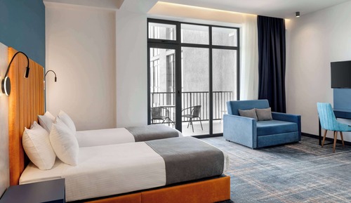 Habitación Deluxe, varias camas, no fumadores, vistas al mar