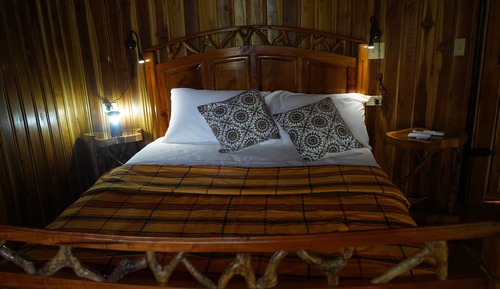 Habitación familiar doble, 1 cama de matrimonio, no fumadores, vistas a la piscina