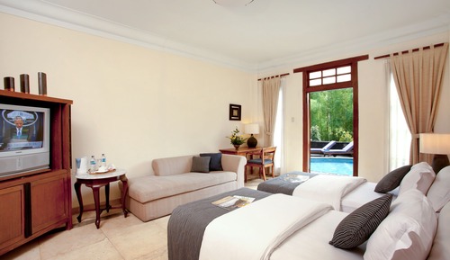 Villa Deluxe, 1 cama de matrimonio grande, vistas a la piscina