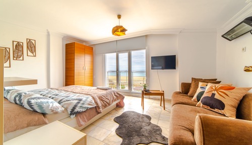 Habitación de lujo, 1 cama de matrimonio, vistas al mar