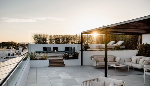 Ático, piscina privada, vistas al mar (Rooftop)