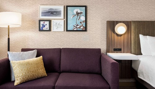 Habitación, 1 cama de matrimonio grande con sofá cama