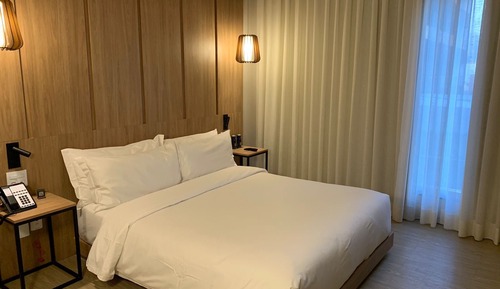 Habitación superior, 1 cama de matrimonio grande, accesible para personas con discapacidad