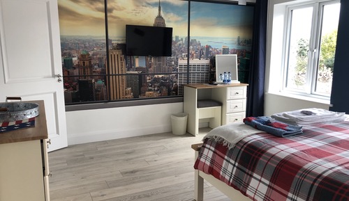 Habitación Deluxe doble, 1 cama de matrimonio grande, baño privado, planta baja