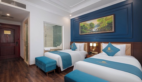Habitación Deluxe con 2 camas individuales, vistas a la ciudad