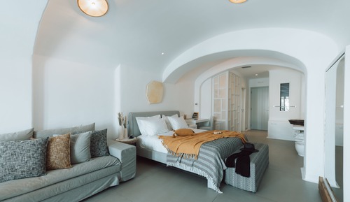 Suite estudio sénior, 1 cama de matrimonio grande con sofá cama, vistas a la piscina