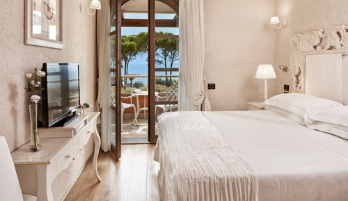Habitación superior, mirando al mar