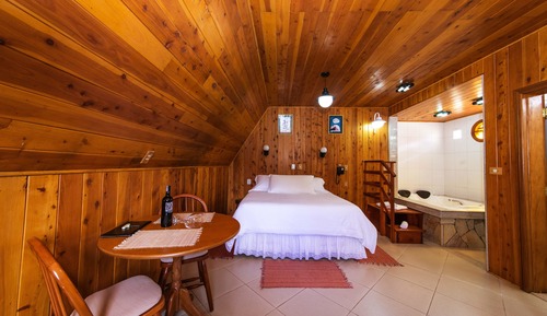 Habitación doble, bañera de hidromasaje (Chale Master)