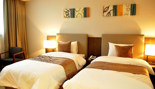 Habitación estándar con 2 camas individuales, vistas al mar
