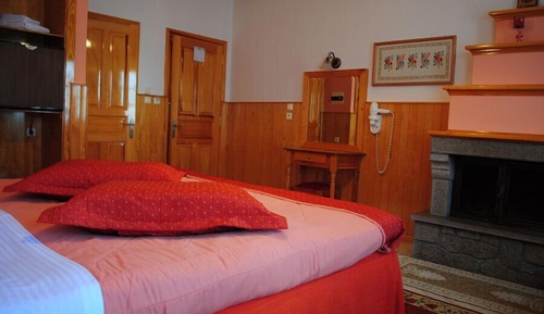 Habitación doble, chimenea, vistas a la montaña (spa tub)