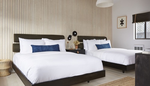 Habitación Deluxe, 2 camas de matrimonio, accesible en silla de ruedas