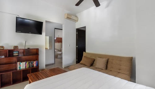 Suite estudio, 2 habitaciones, balcón, vistas a la piscina