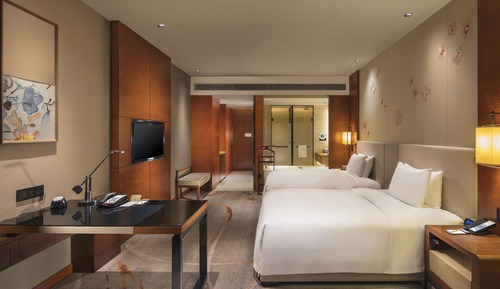 Habitación ejecutiva con 2 camas individuales, acceso al Business Lounge